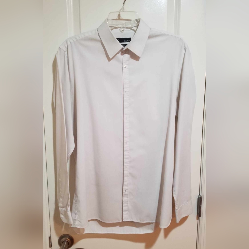 Men's white dress shirt (Size 16, 41 cm, slim fit)